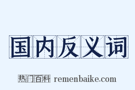 国内反义词是什么意思的图片
